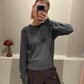 Strick-Crewneck Grau