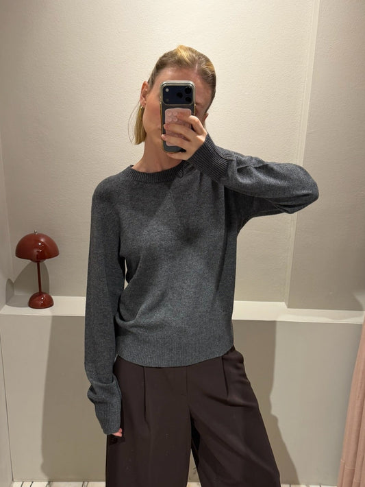 Strick-Crewneck Grau