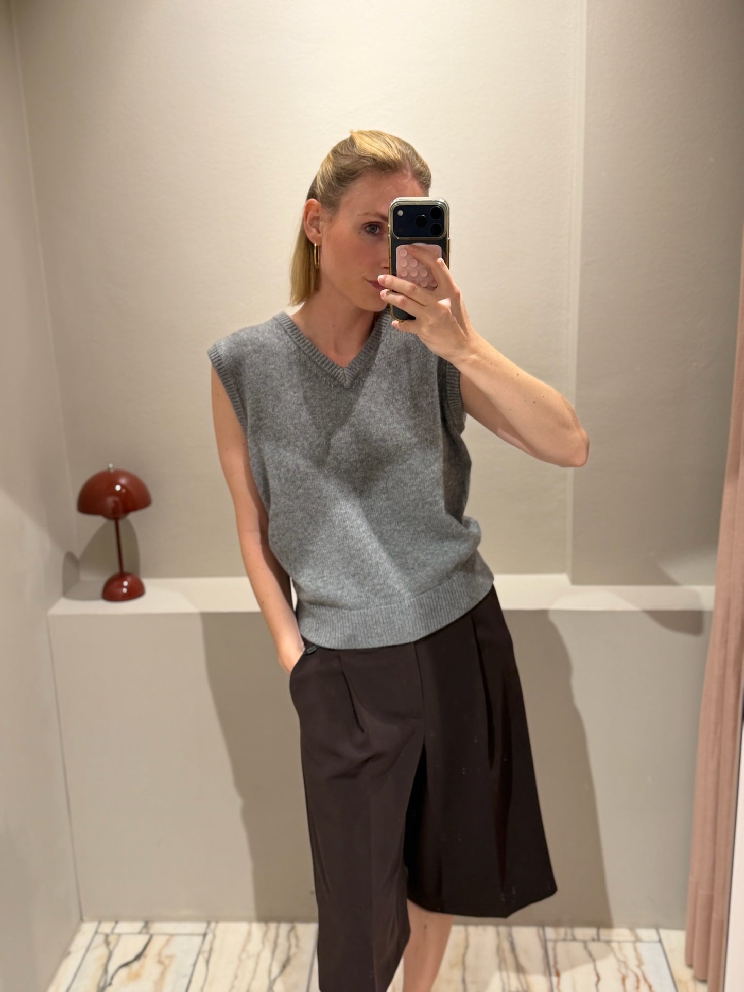 Pullunder Grau