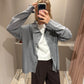 Strickshirt Grau