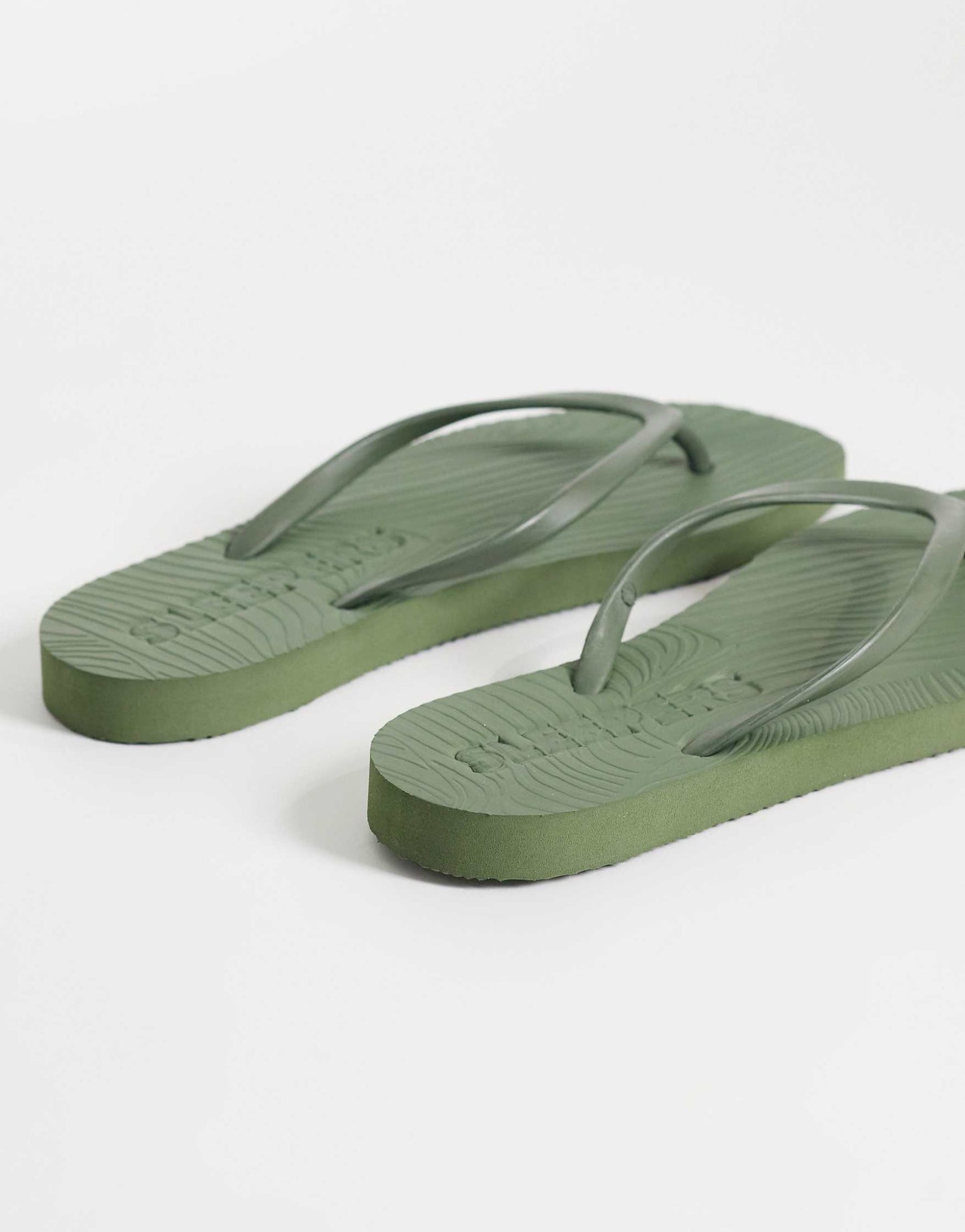 Sleepers Tapered Flip Fops Green