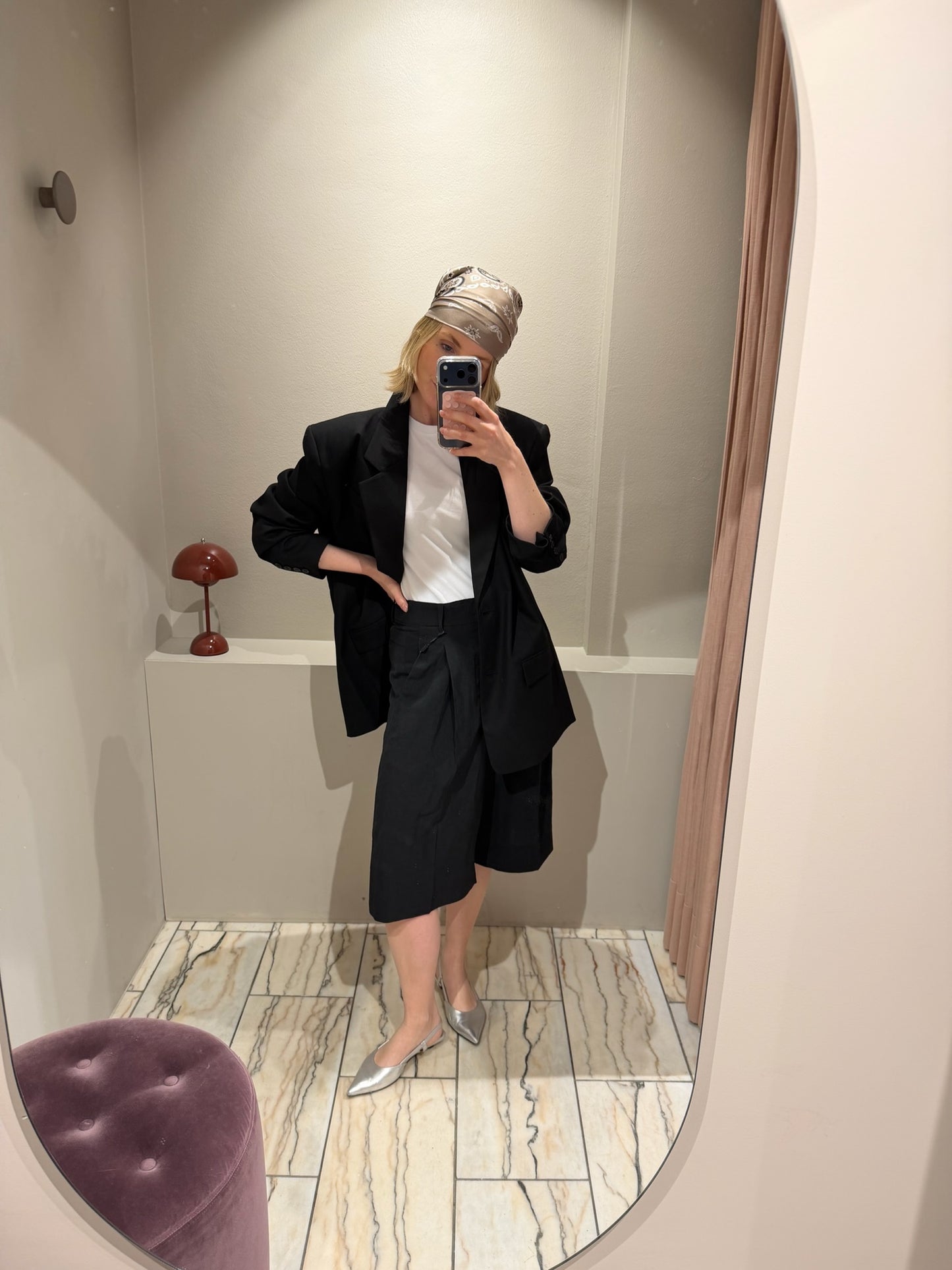 ROSSI Devin Shorts Business Linen Schwarz