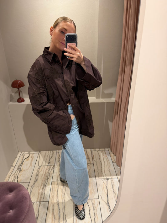 Rotate Flower Oversized Shirt Mole