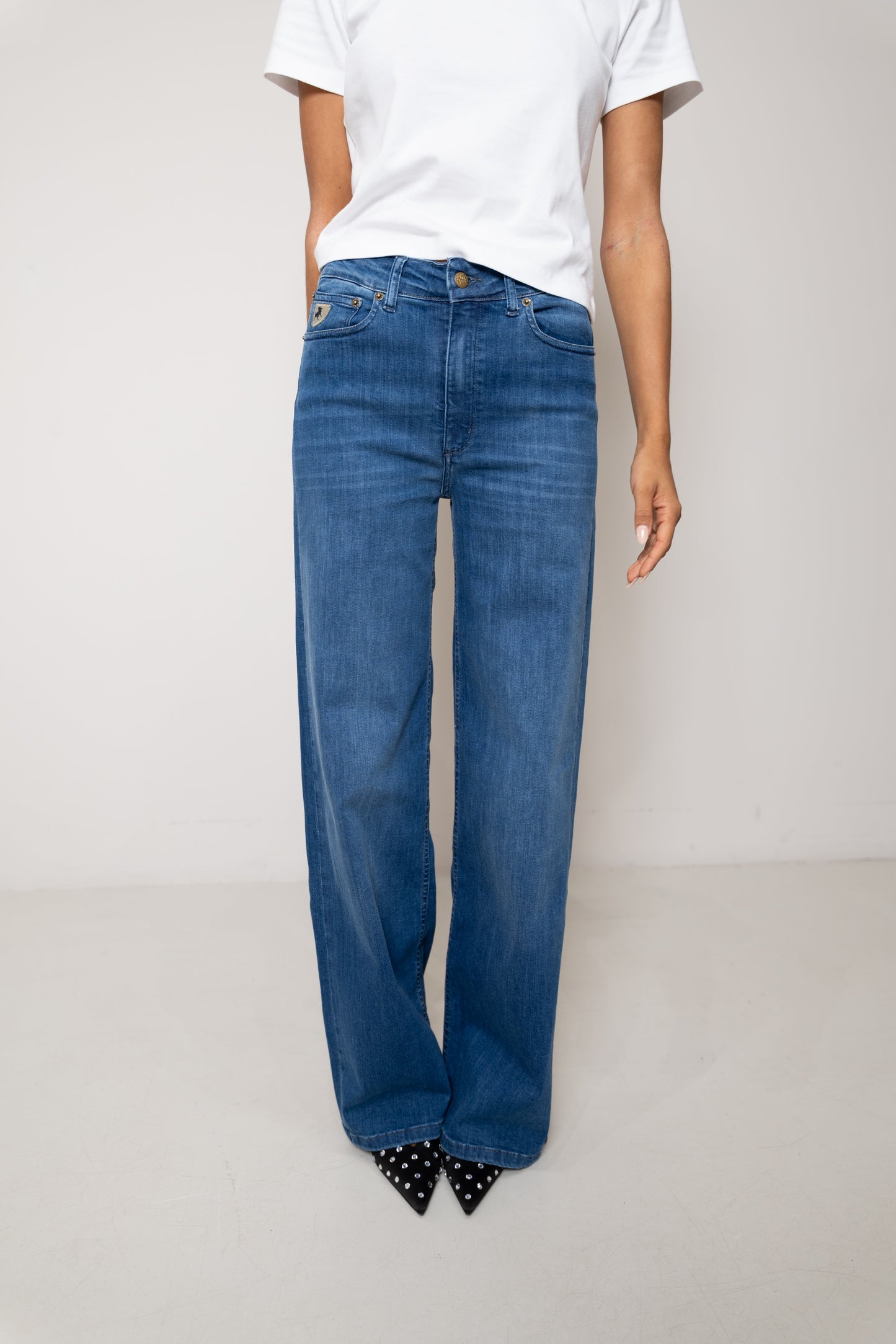Lois Pallazzo Jeans Teal Stone