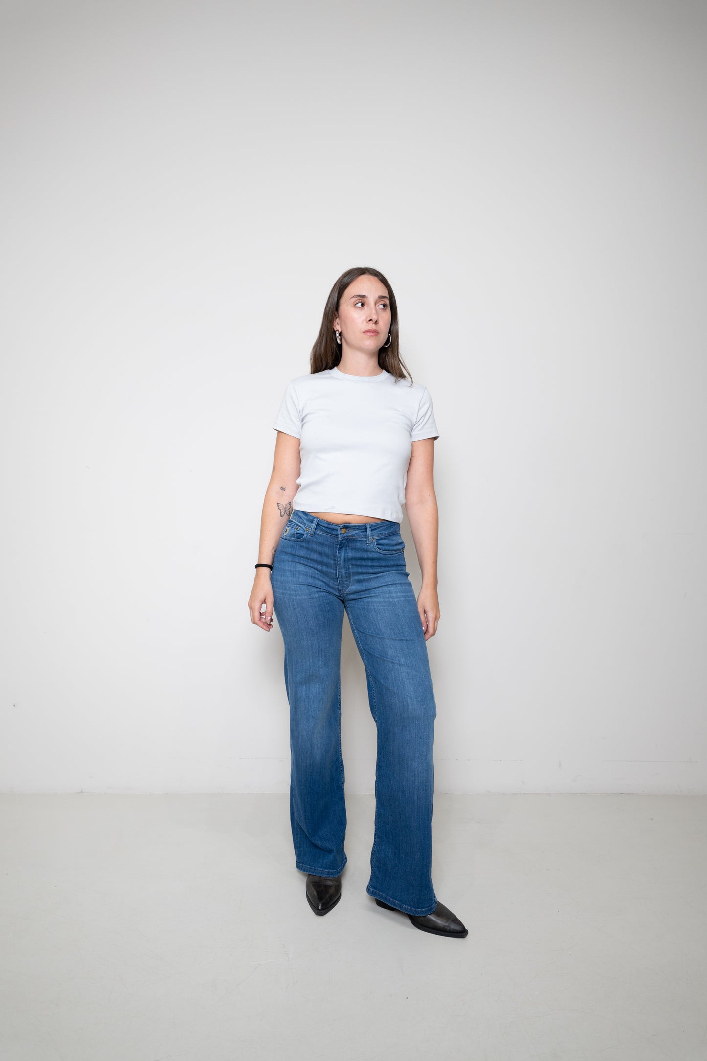 Lois Pallazzo Jeans Teal Stone