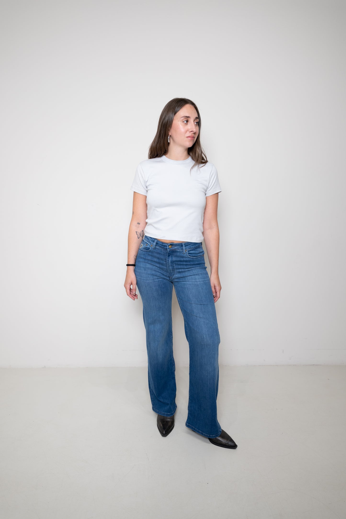 Lois Pallazzo Jeans Teal Stone