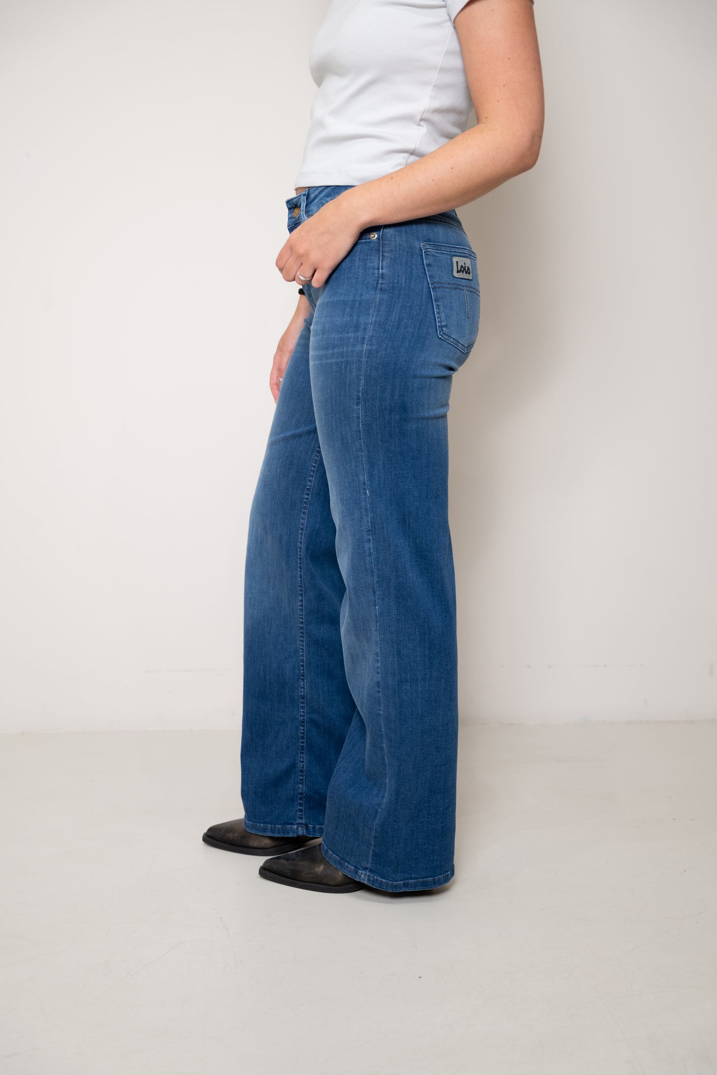 Lois Pallazzo Jeans Teal Stone