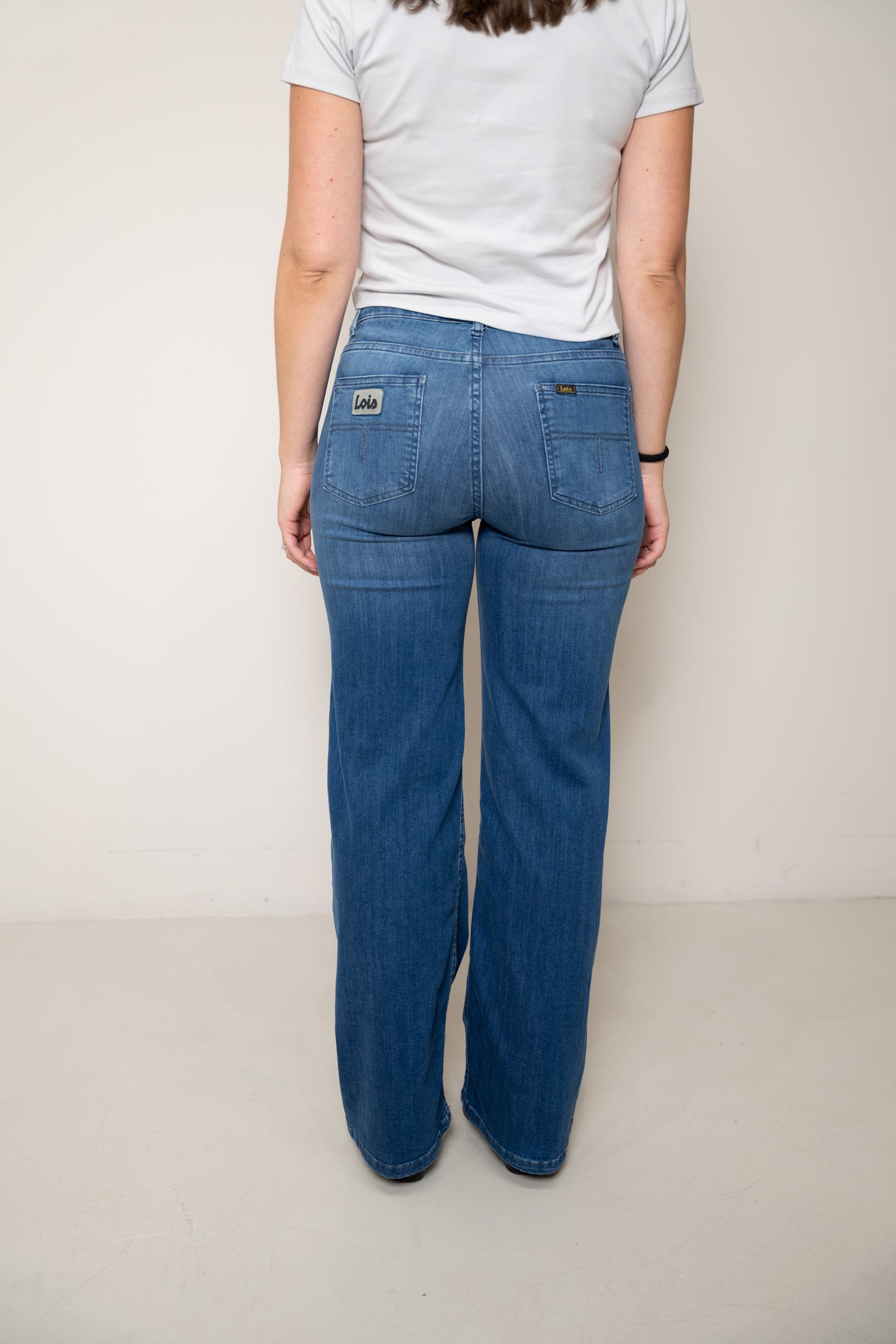 Lois Pallazzo Jeans Teal Stone