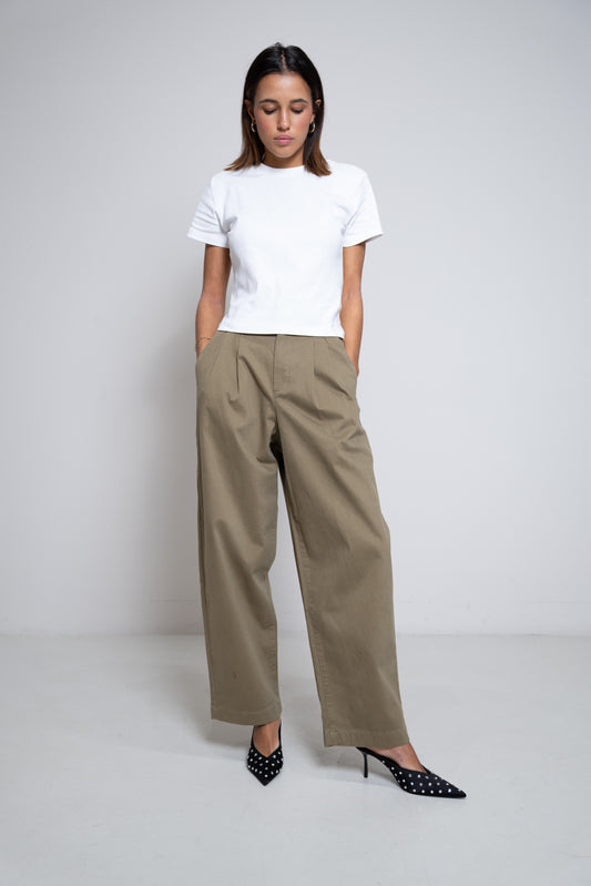 Rossi Noa Crop Brushed Gabardine