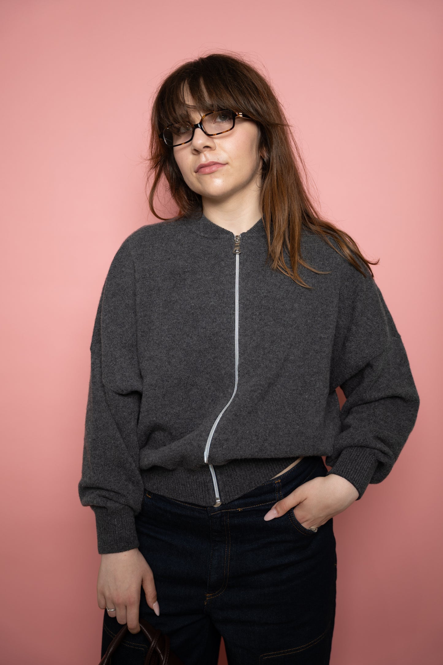 Grey Marl Jackie