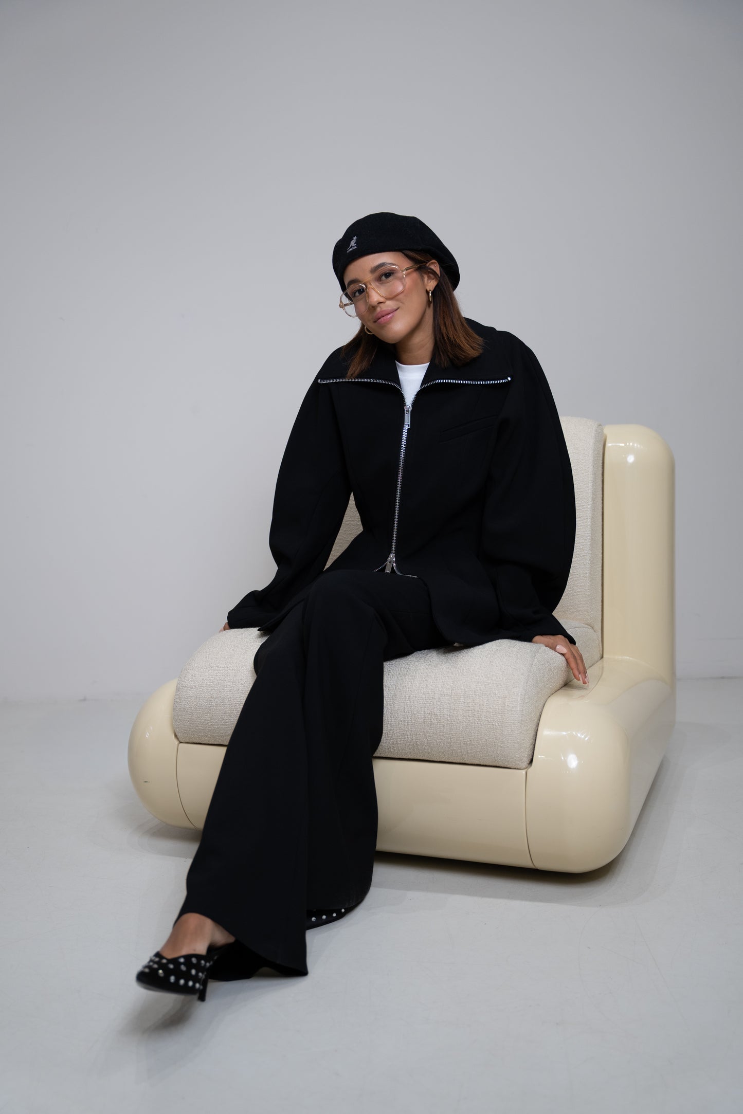 GANNI Bonded Crepe Blazer