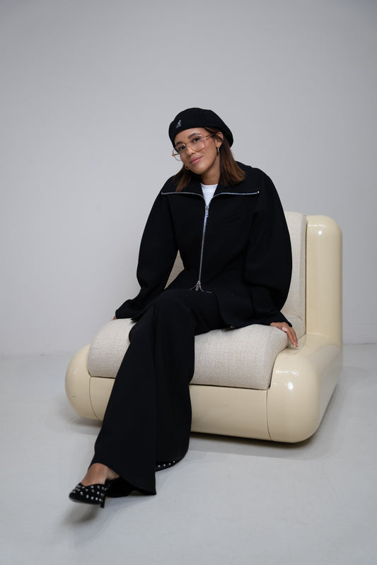 GANNI Bonded Crepe Blazer