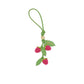 GANNI Raspberry Flower Bag Charm