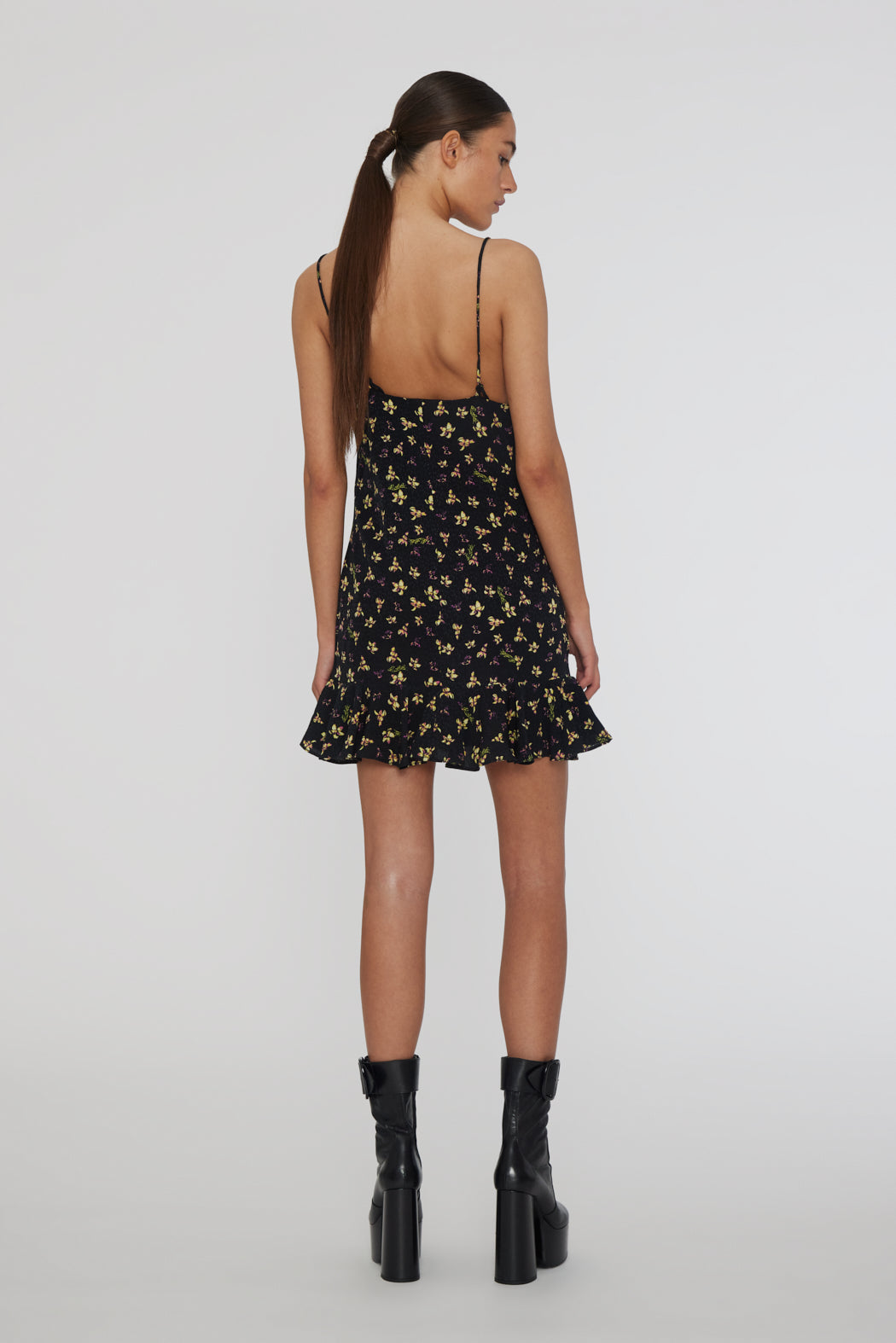 Jacquard Mini Slip Dress