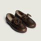 Posa Boat Loafer Brushed Leather Coffee