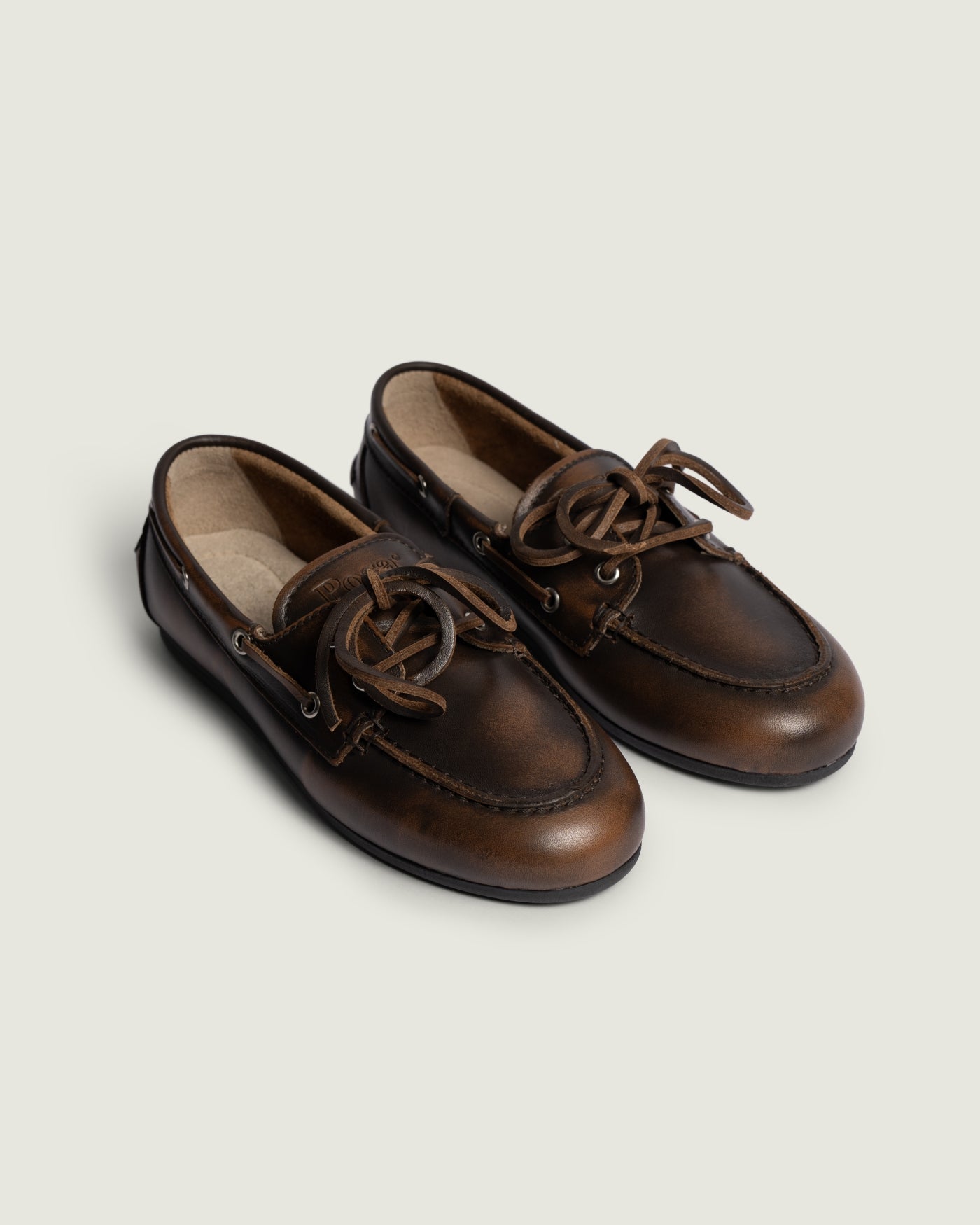 Posa Boat Loafer Brushed Leather Coffee