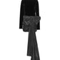 Rotate Velvet Bow Mini Dress