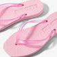 Sleepers Tapered Plattform Flip Flops Pink Clear