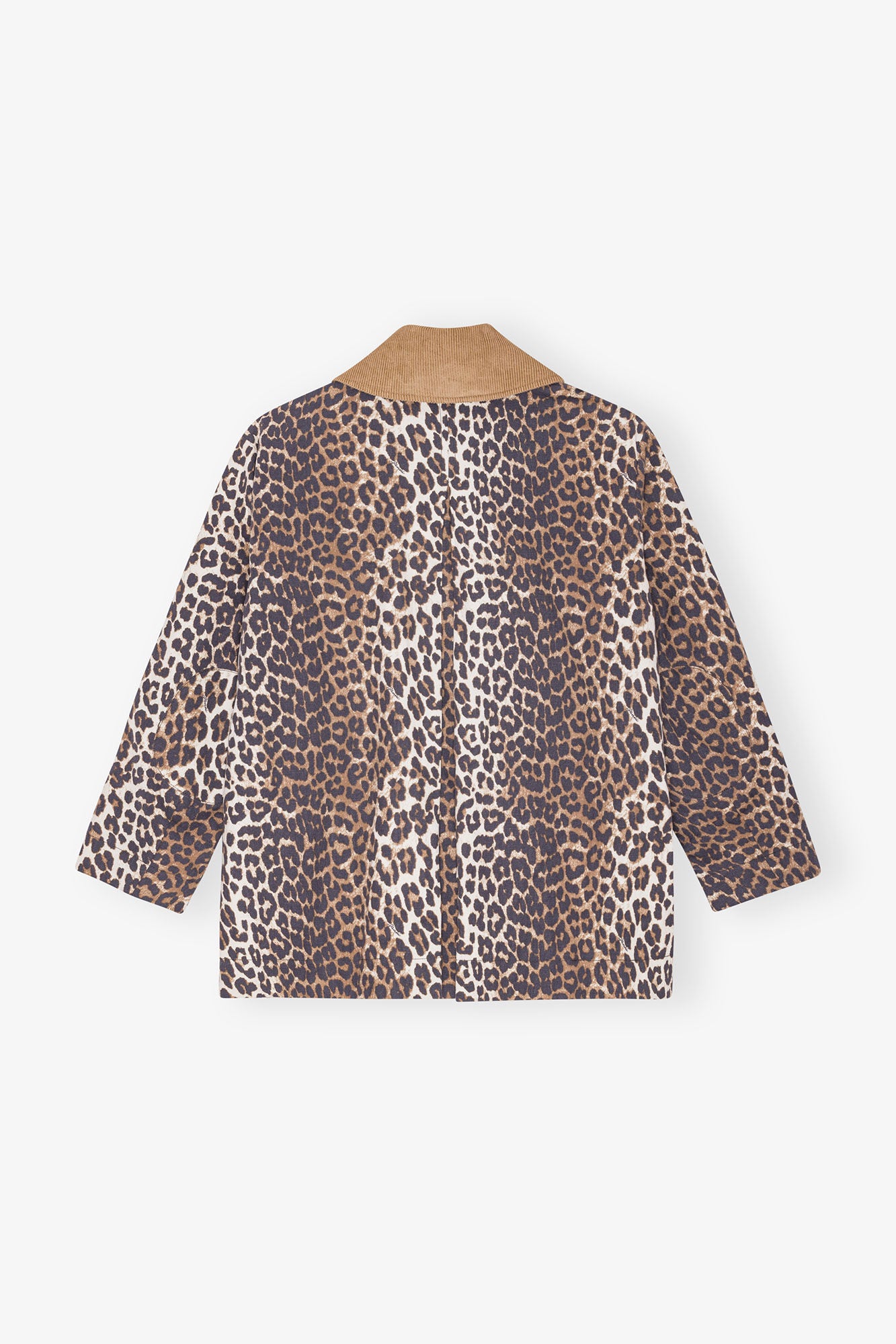 GANNI Printed Canvas Midi Jacket