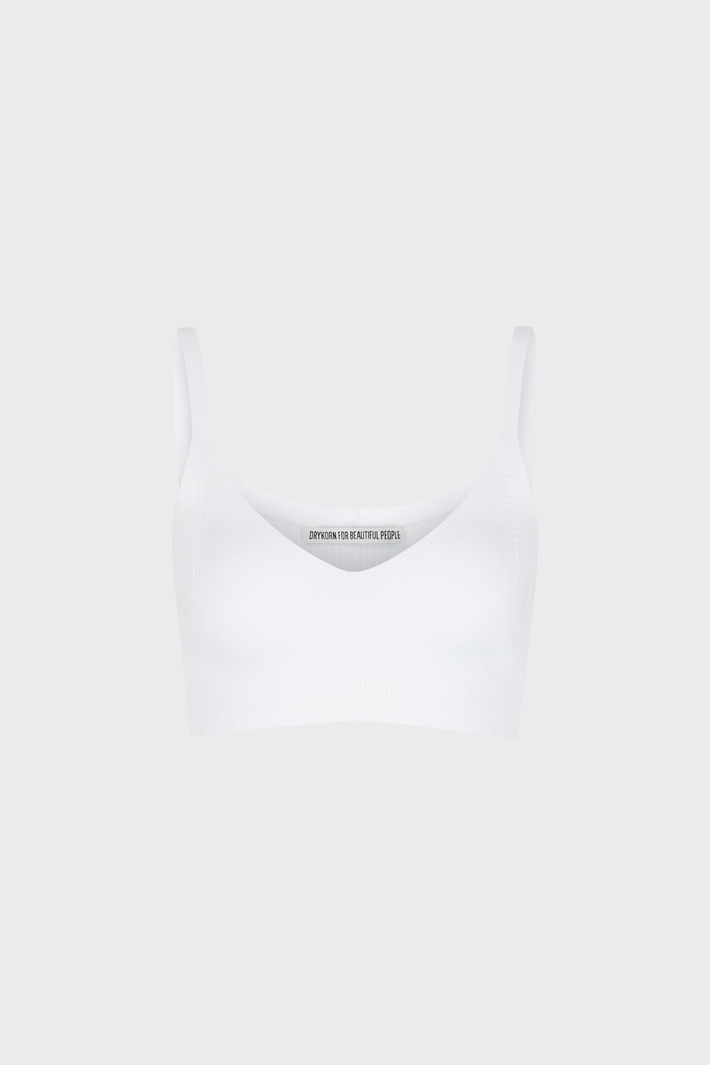 Drykorn AMANDY Knit Top cropped white