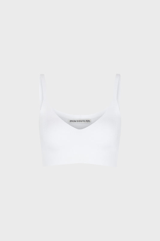 Drykorn AMANDY Knit Top cropped white