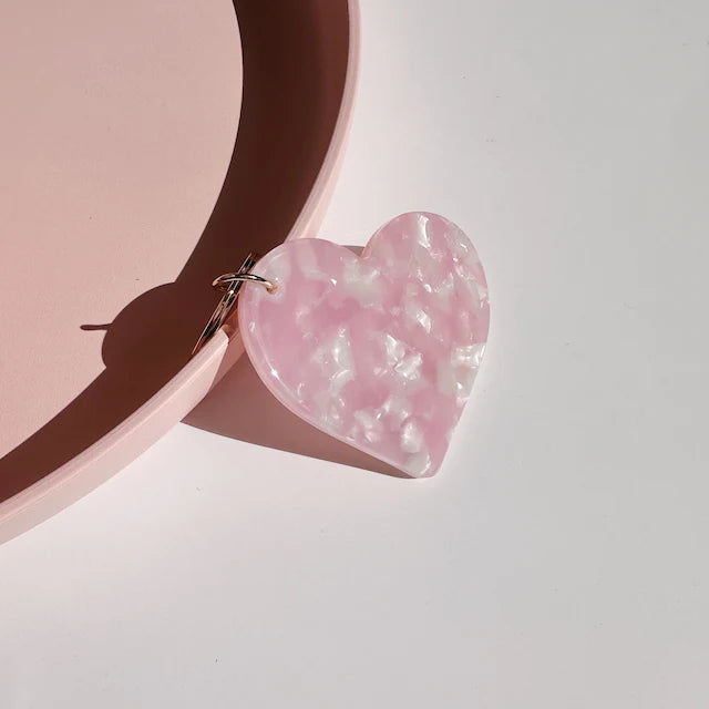 Lou Loto Schlüsselanhänger rosa Herz