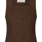 Neo Noir Yula Linen Waistcoat