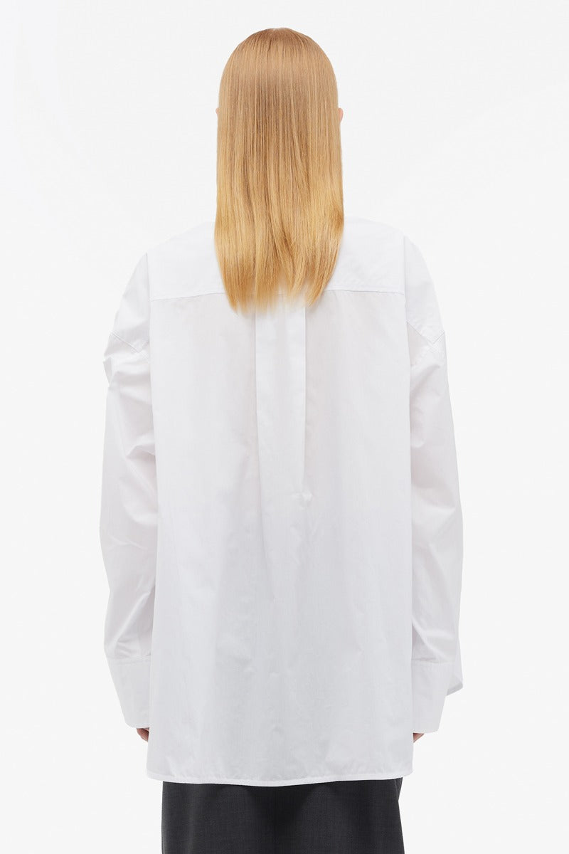 Remain Poplin Oversized Shirt White