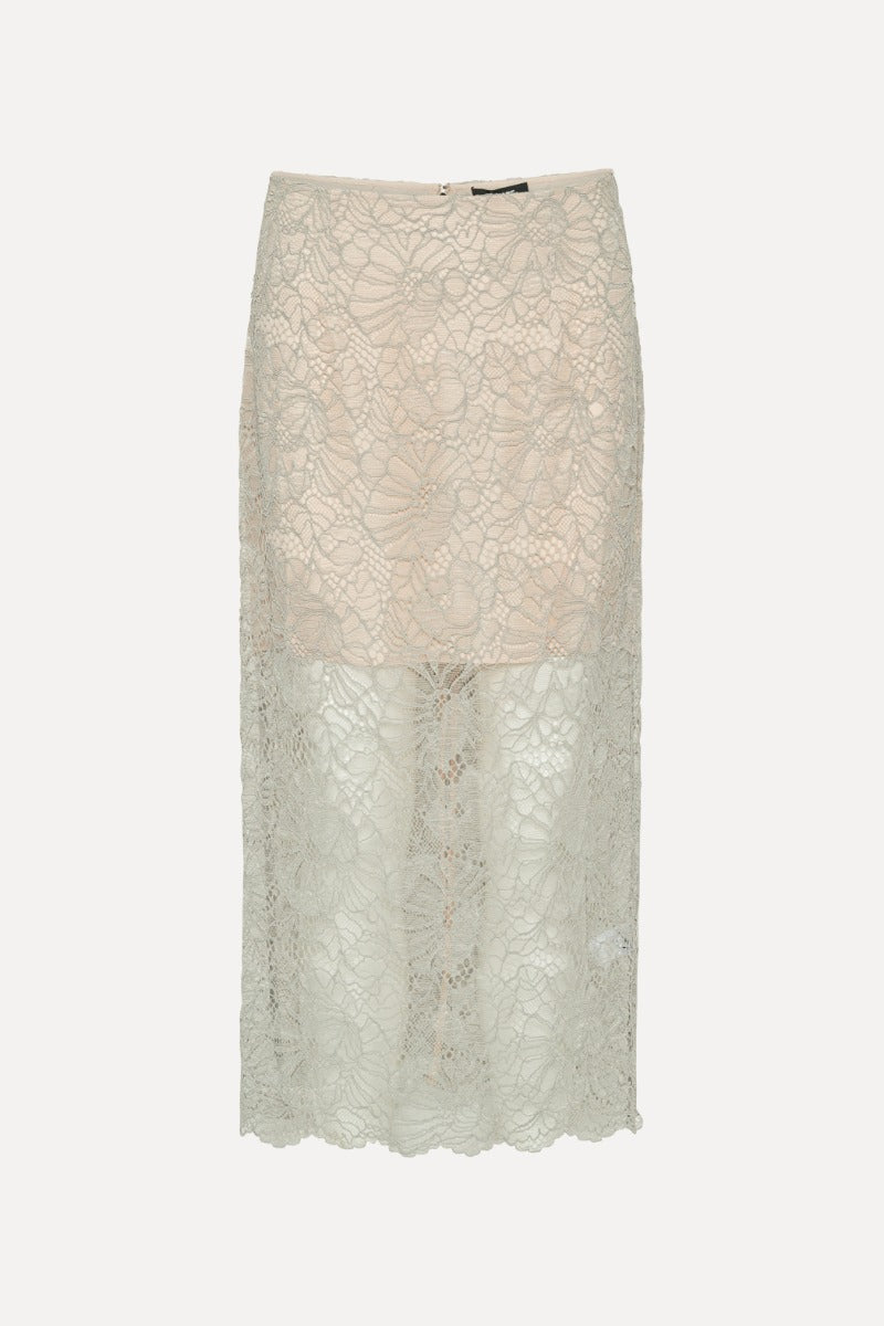 Rotate Lace Pencil Skirt