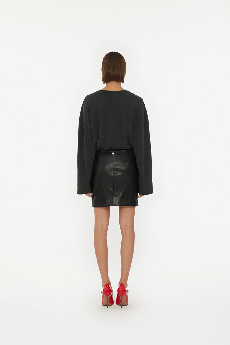 Rotate Draped Mini Skirt